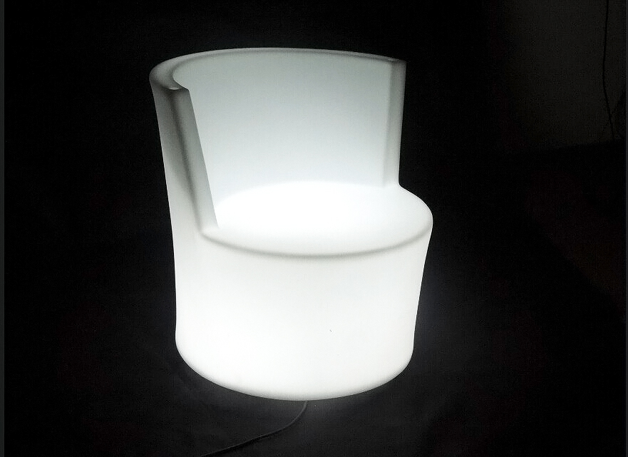 led cube chair
